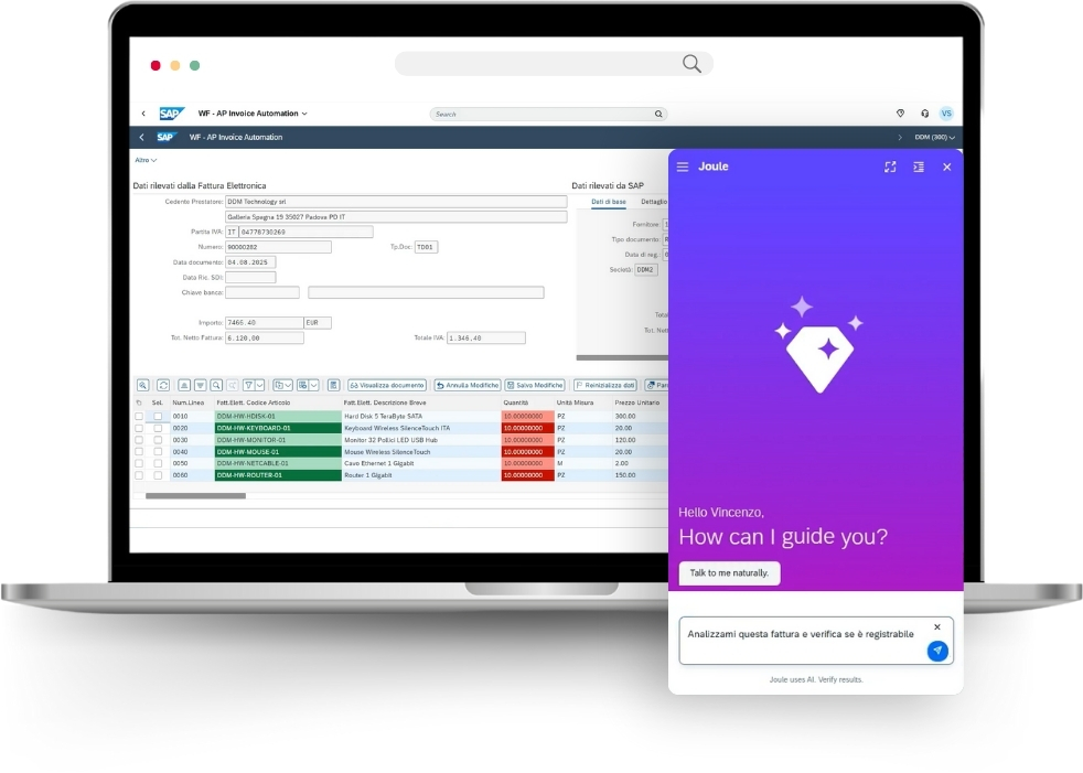 ddm frame web applicativo joule