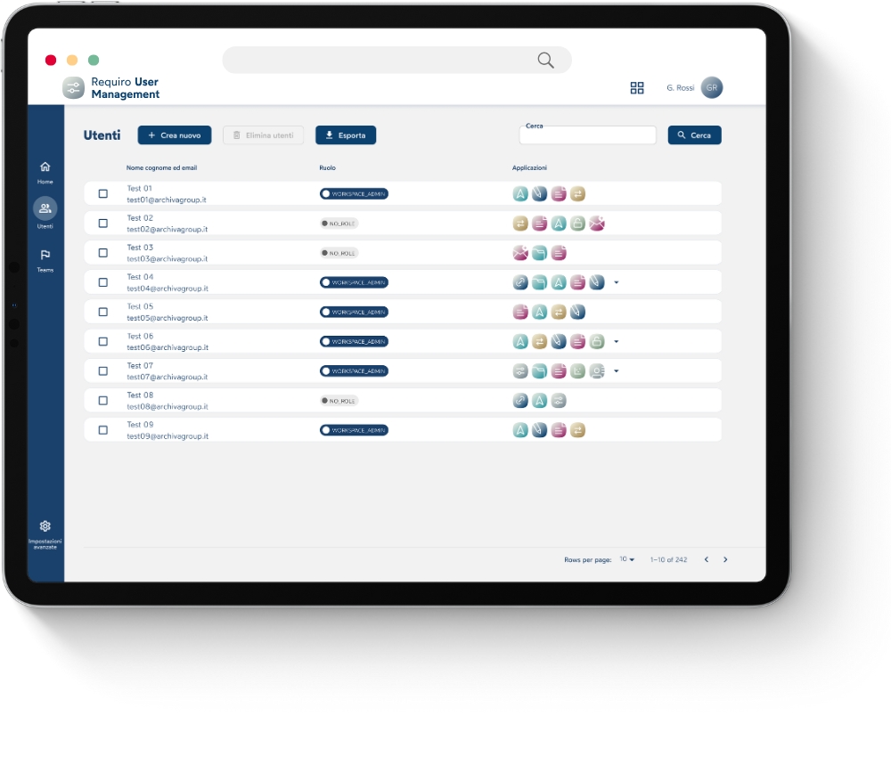 requiero docs user managment